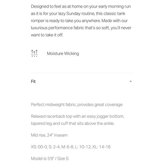 NWOT Vuori Lux jumpsuit in black size medium - Picture 3 of 9